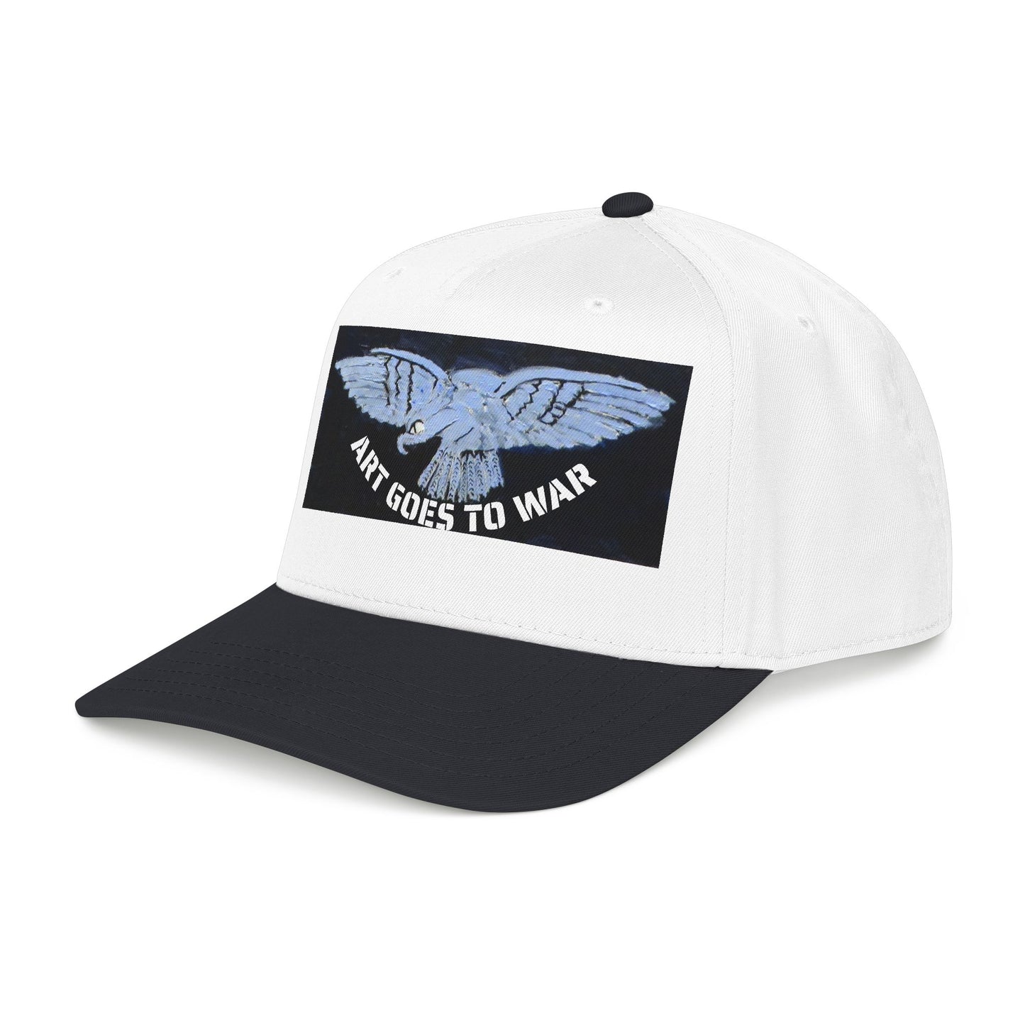 "Art Goes to War" Mid-Profile Baseball Cap – Dove Graphic Protest Hat. Apparel
