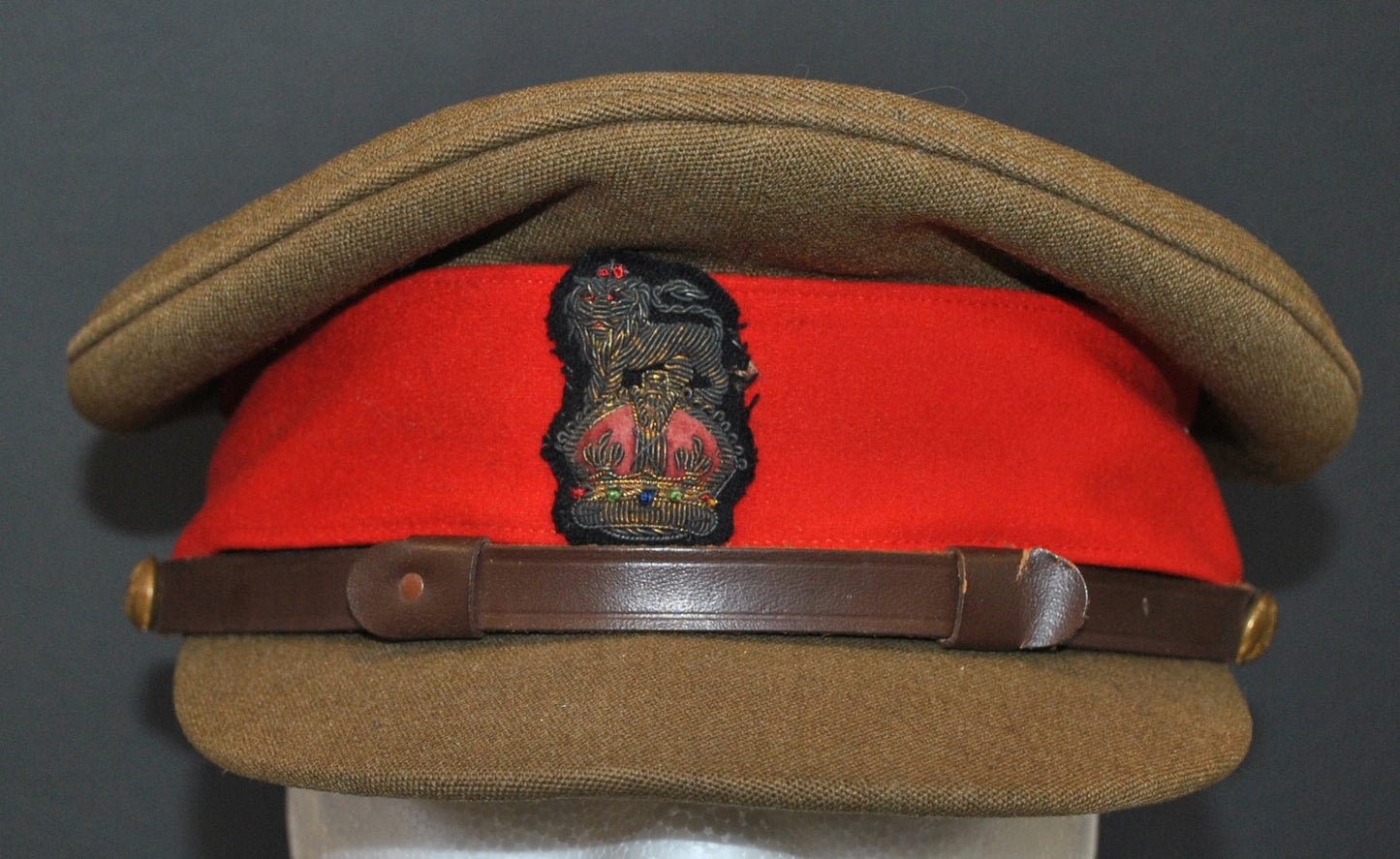British Army Brigadier Staff WW2 Visor Cap 10"x8" Archival Paper, Original Photograph, unframed. Custom sizes and framing available.
