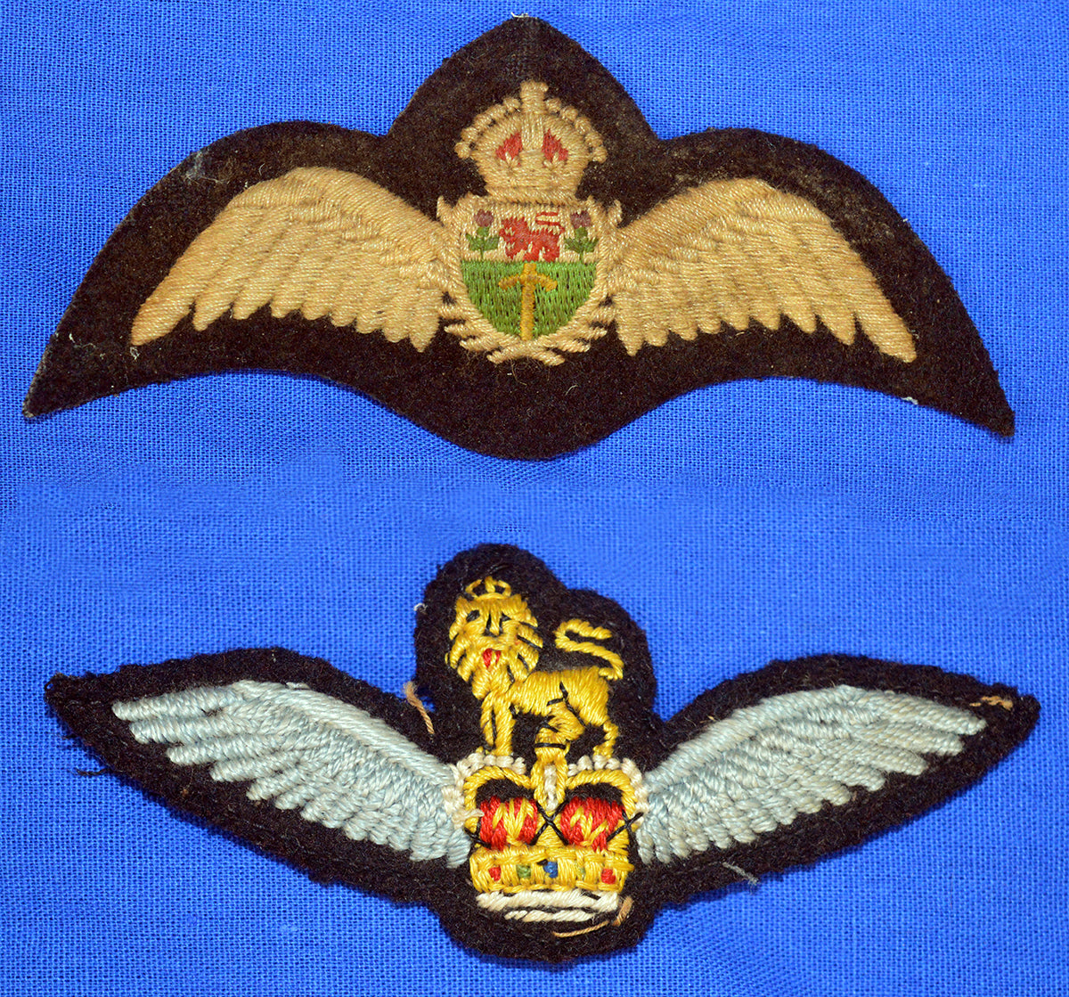 RAF Wings: Royal Rhodesian Air Force and RAF Glider Regiment. Photograph