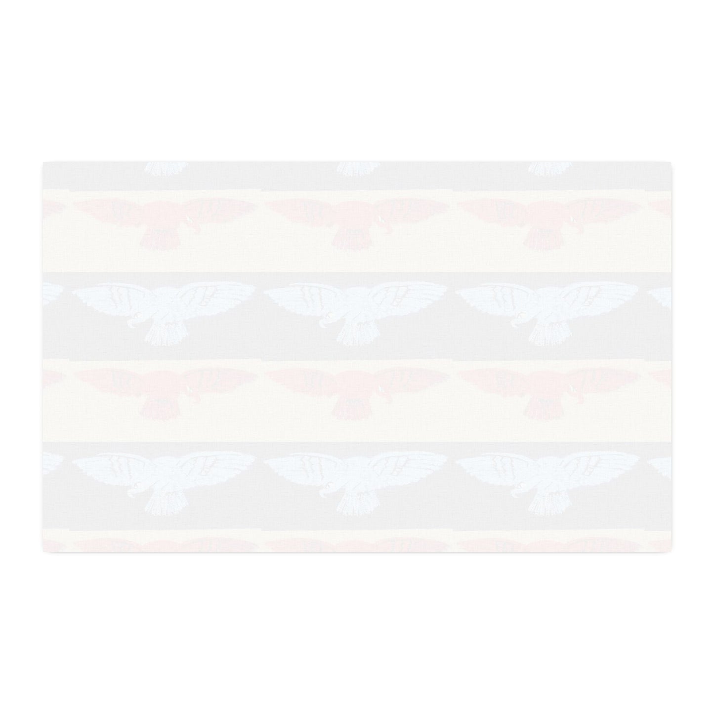 Patriotic Eagle Stripe Faux Linen Fabric — By the Yard - Art goes to War