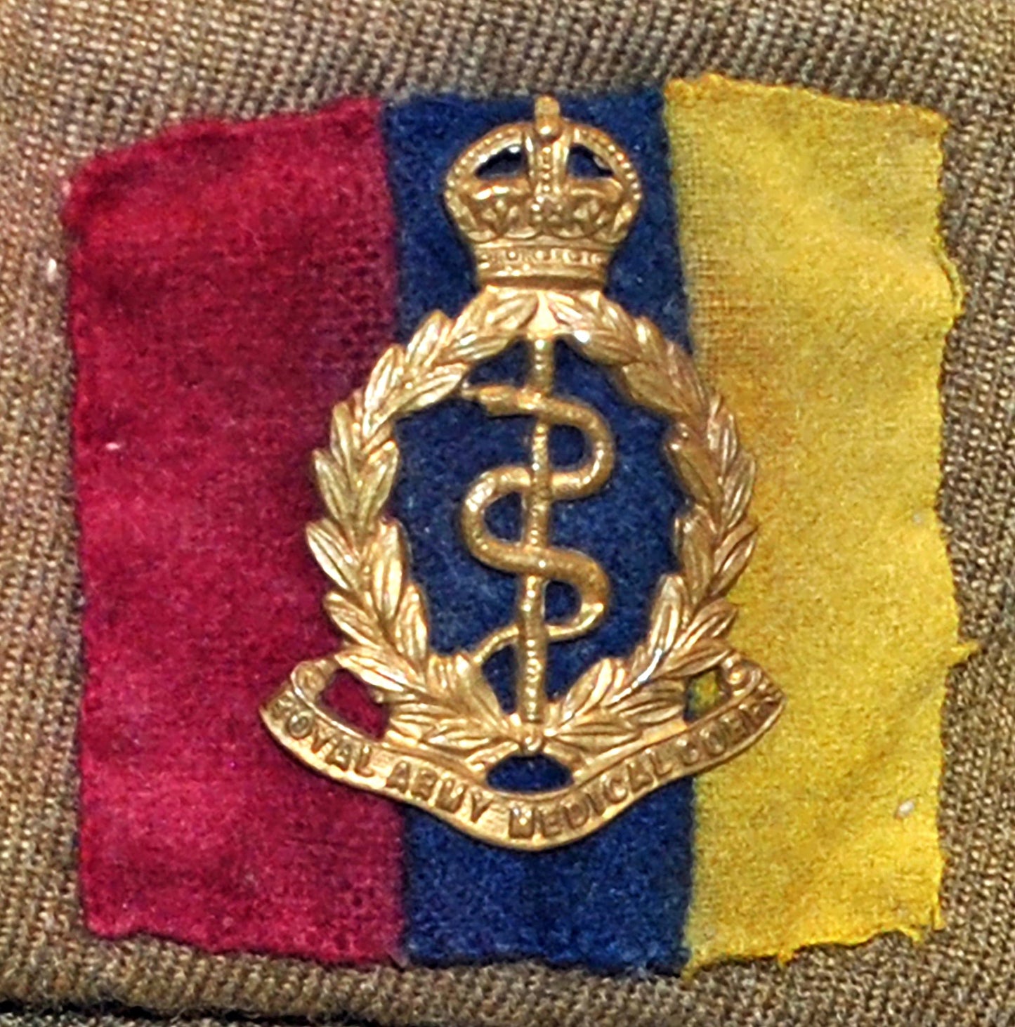 Royal Army Medical Corps (RAMC), Field Service Side Cap & Beret with Tactical Recognition Flash (TRF) - Art goes to War