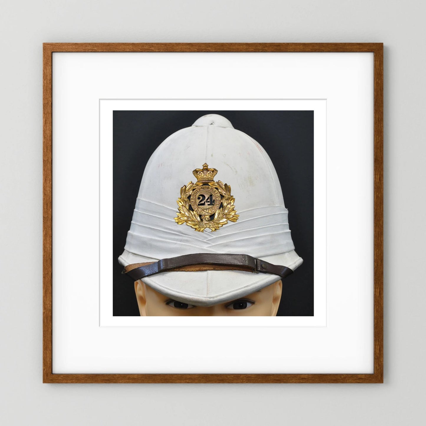 Sun Helmet, Victorian Foreign Service Helmet, 24th Regiment of Foot. Photograph - Art goes to War