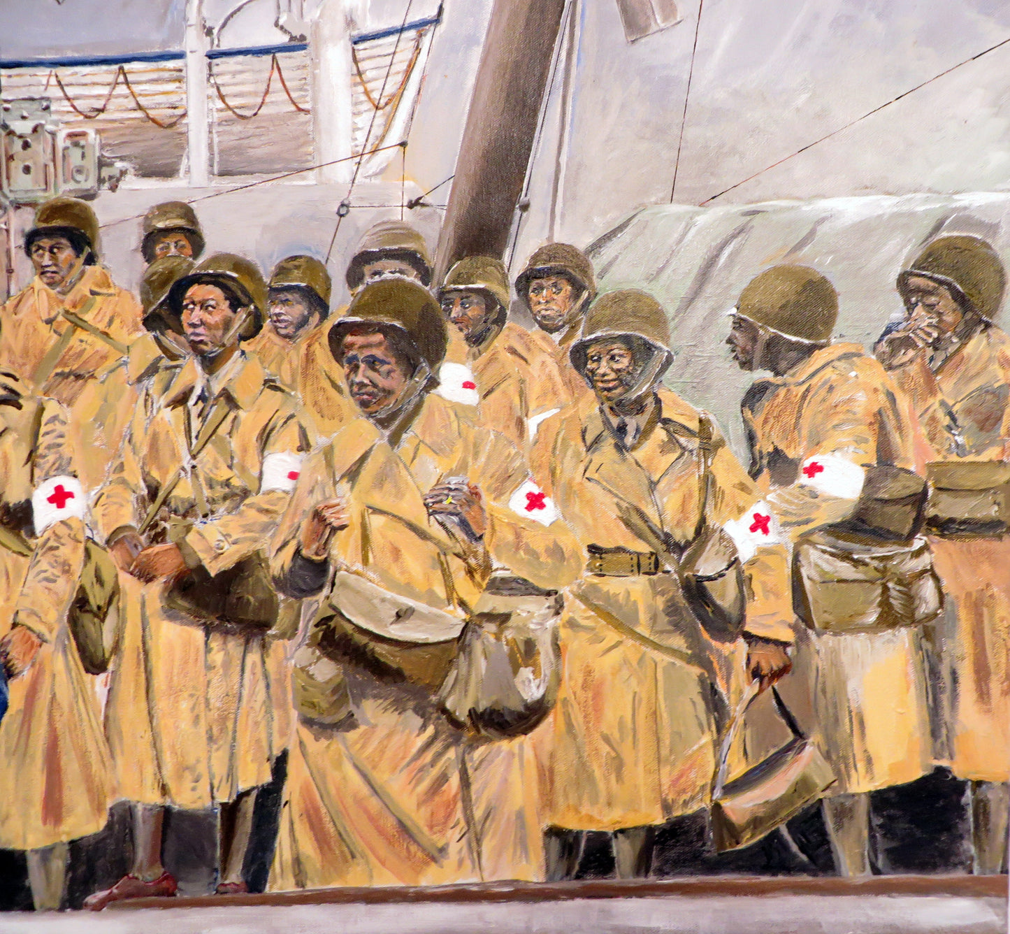 US Army Nurses, August 15, 1944, Disembarkation - Art goes to War