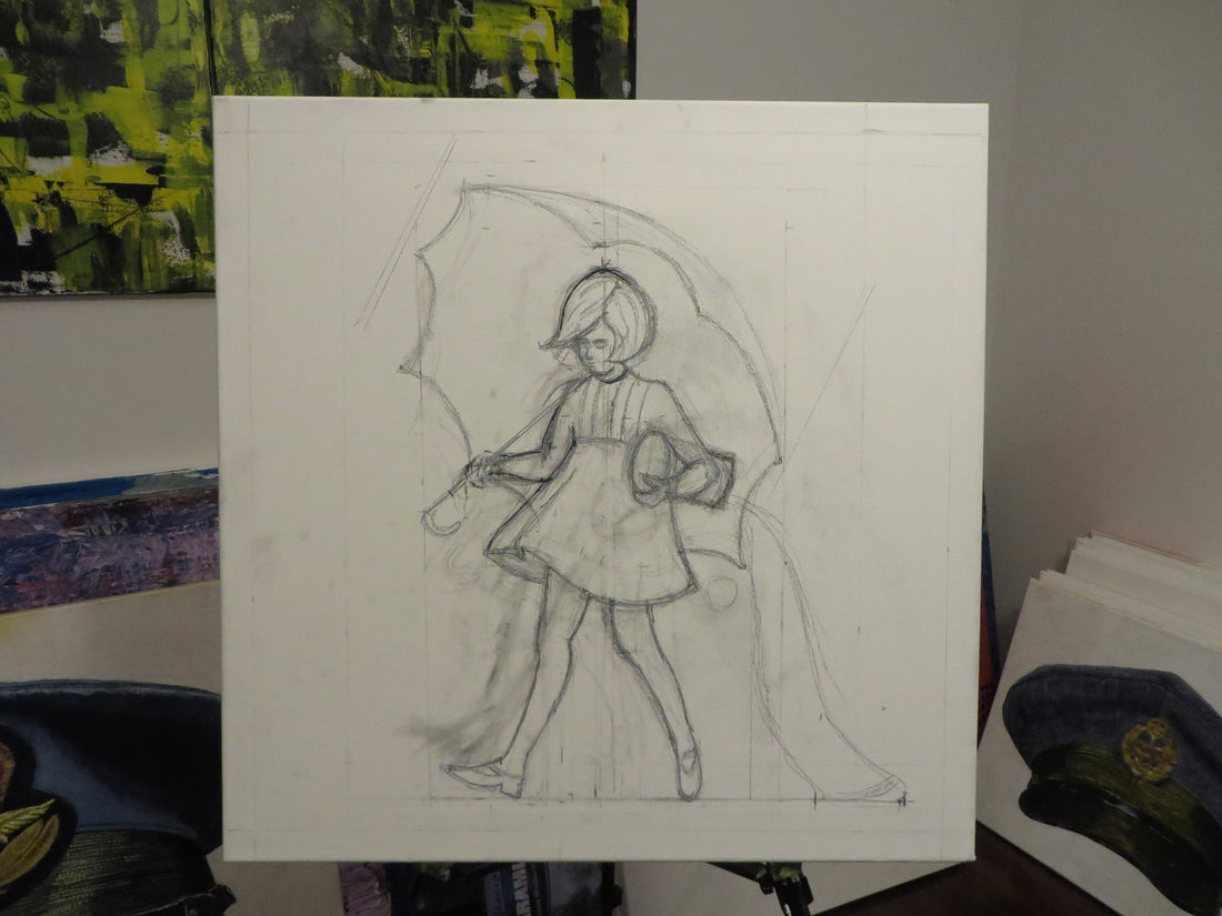 Creating a painting - Art goes to War