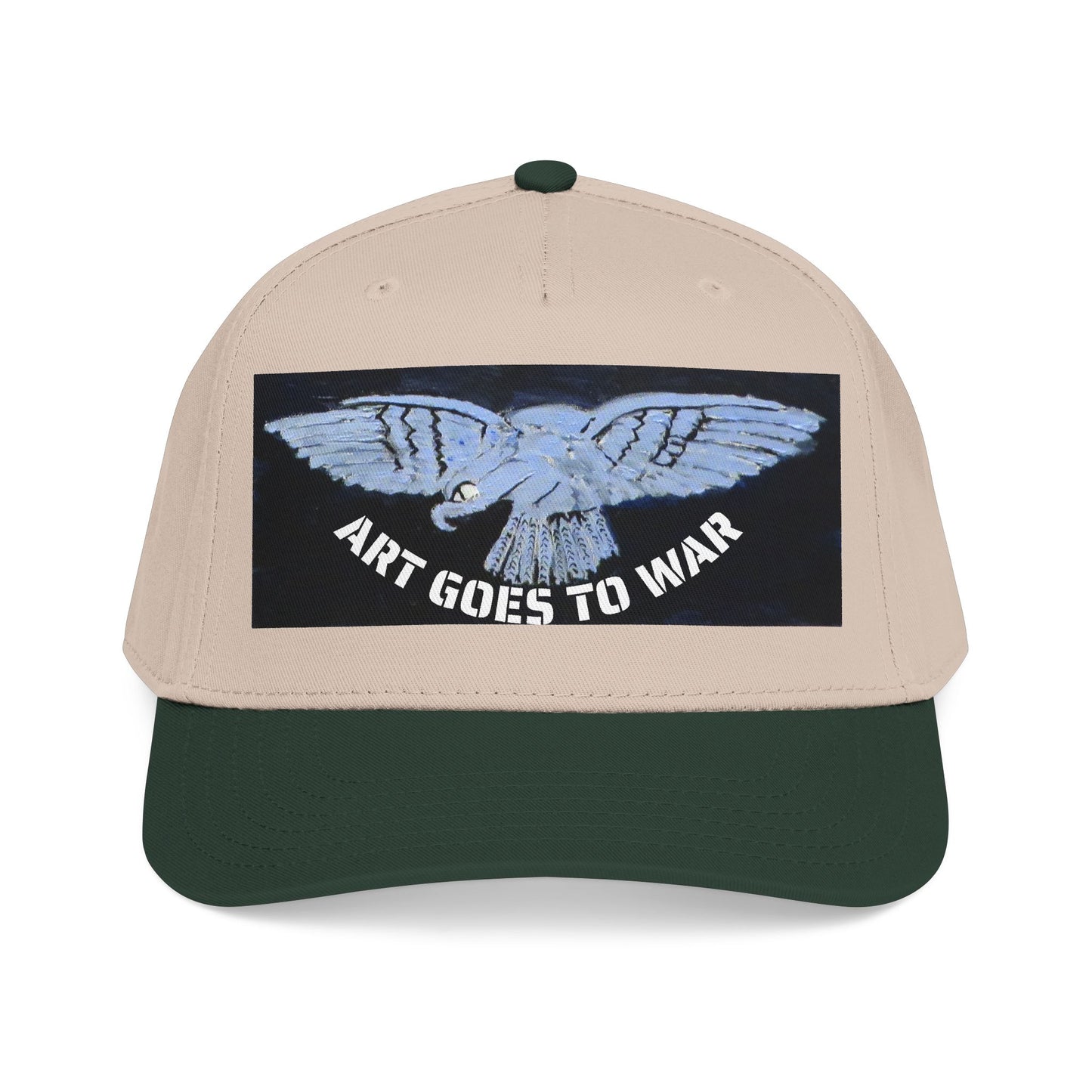"Art Goes to War" Mid-Profile Baseball Cap – Dove Graphic Protest Hat. Apparel
