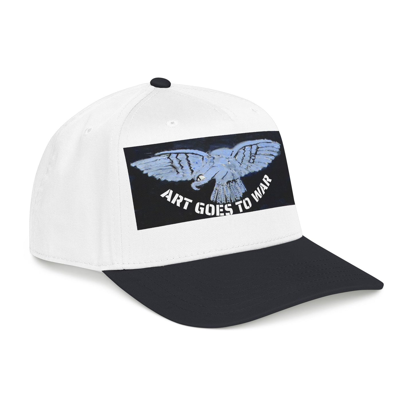 "Art Goes to War" Mid-Profile Baseball Cap – Dove Graphic Protest Hat. Apparel