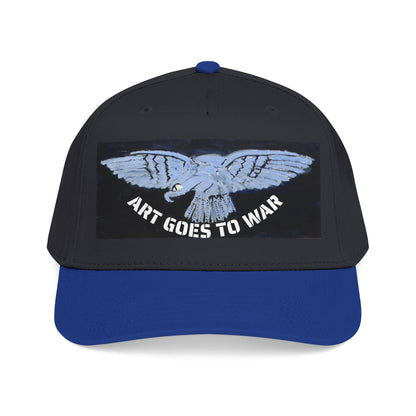 "Art Goes to War" Mid-Profile Baseball Cap – Dove Graphic Protest Hat. Apparel