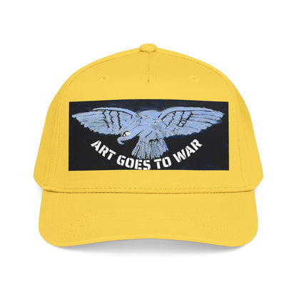 "Art Goes to War" Mid-Profile Baseball Cap – Dove Graphic Protest Hat. Apparel