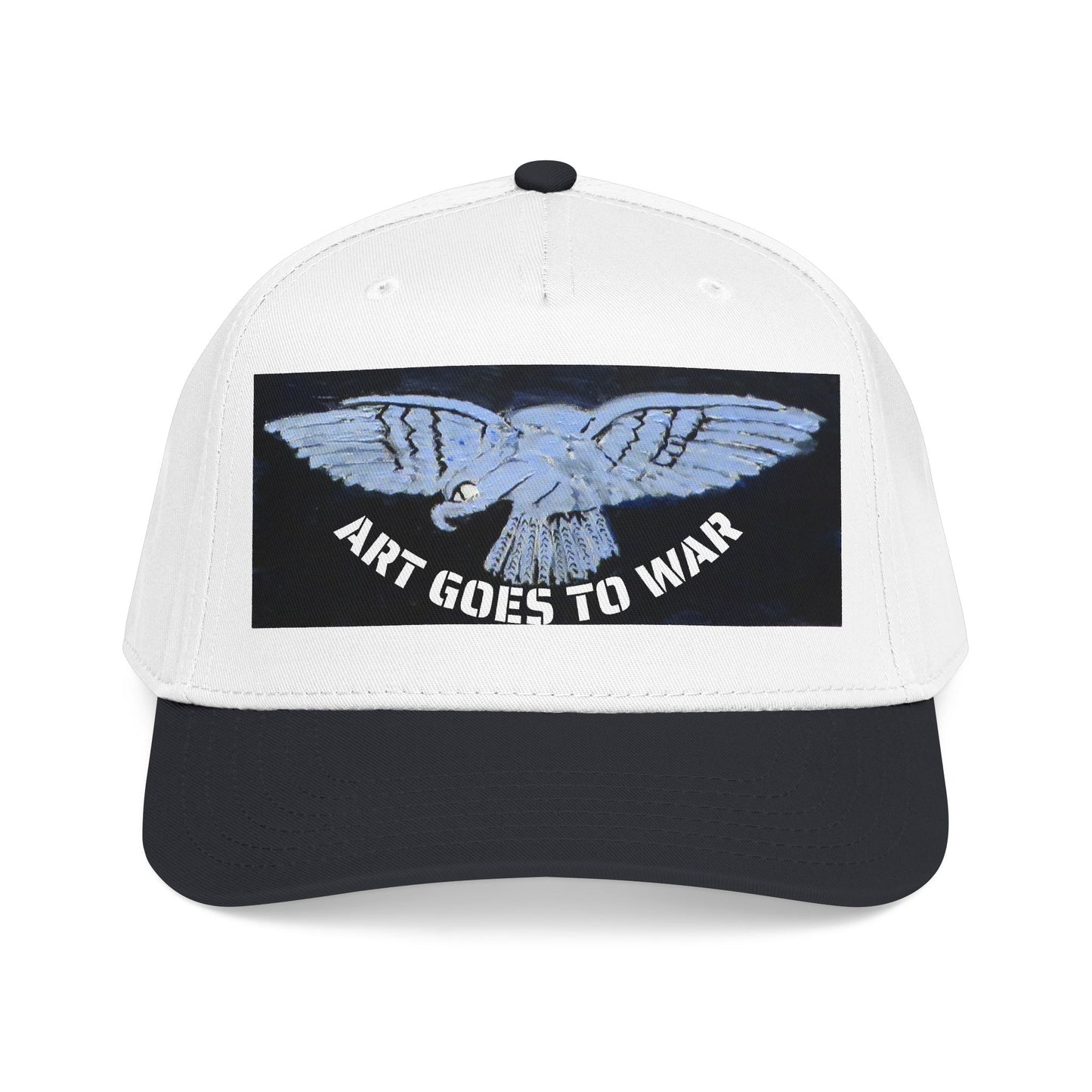 "Art Goes to War" Mid-Profile Baseball Cap – Dove Graphic Protest Hat. Apparel