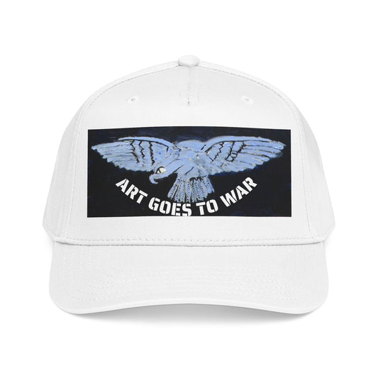 "Art Goes to War" Mid-Profile Baseball Cap – Dove Graphic Protest Hat. Apparel
