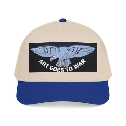 "Art Goes to War" Mid-Profile Baseball Cap – Dove Graphic Protest Hat. Apparel