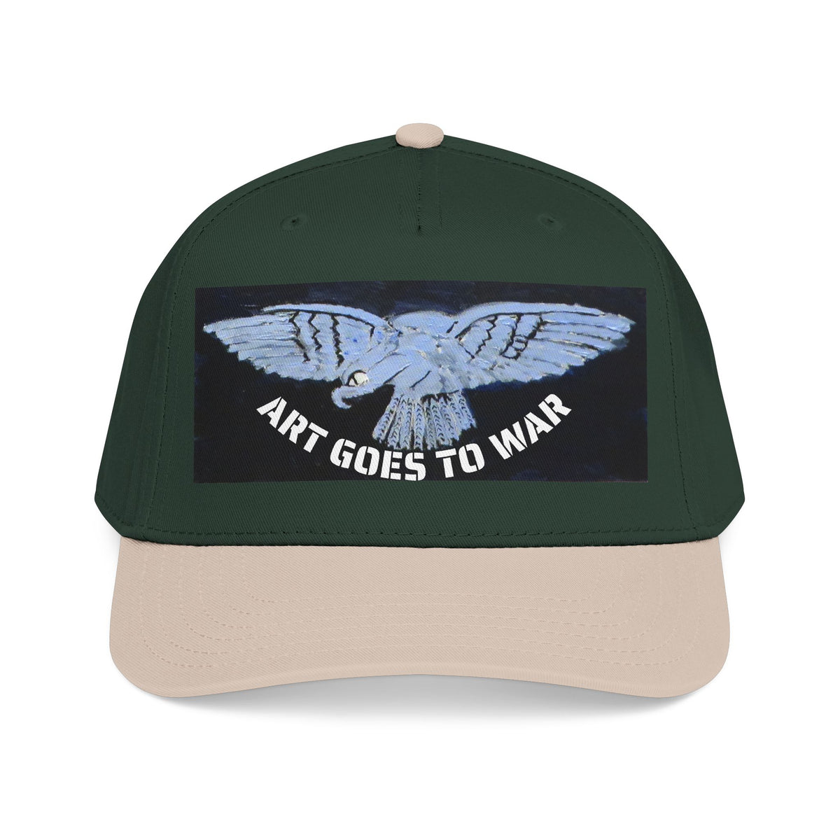 "Art Goes to War" Mid-Profile Baseball Cap – Dove Graphic Protest Hat. Apparel