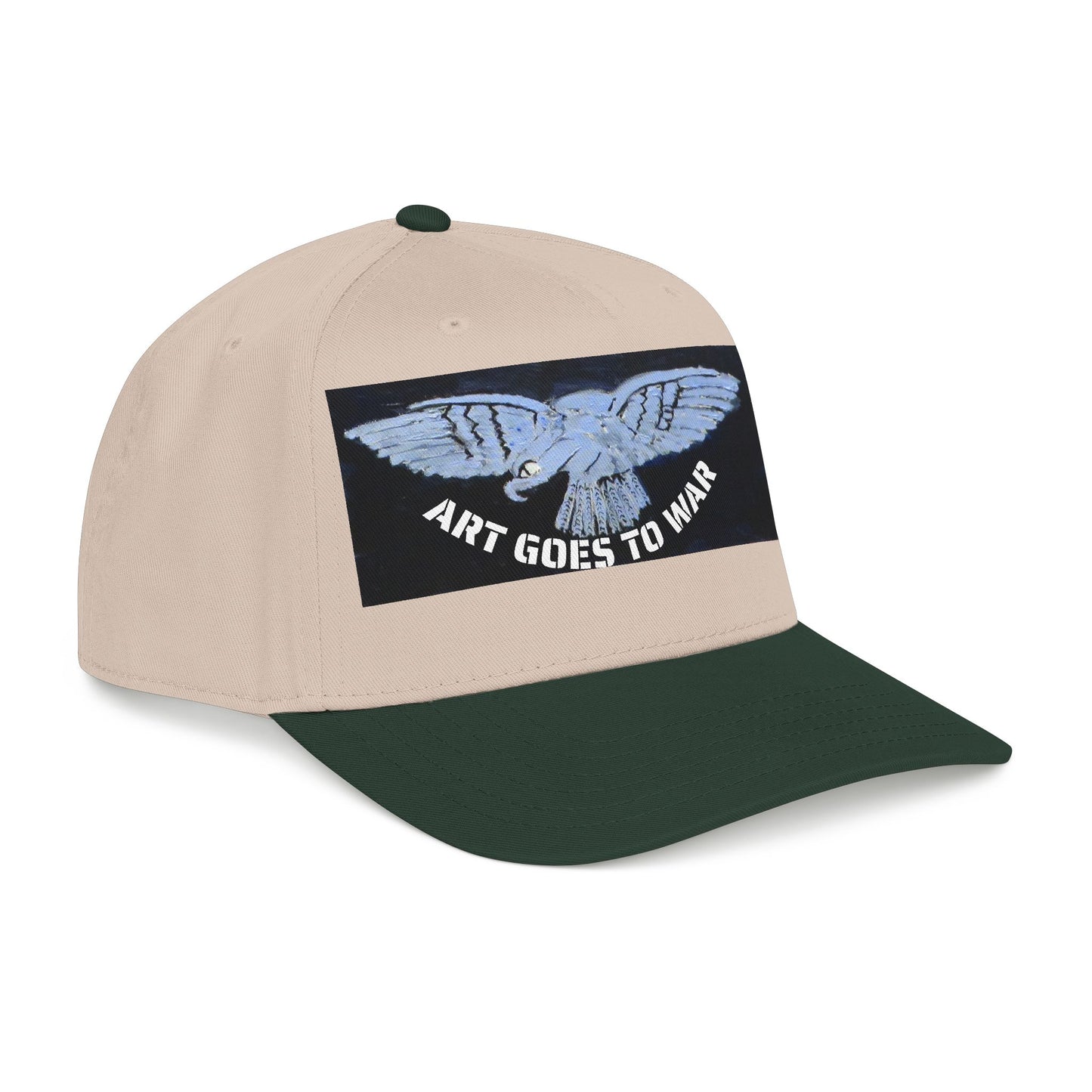 "Art Goes to War" Mid-Profile Baseball Cap – Dove Graphic Protest Hat. Apparel