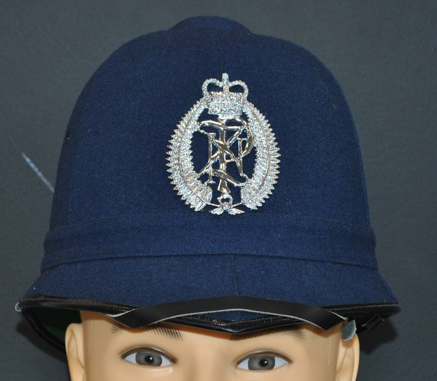 New Zealand Police Helmet, Winter Blue. 10"x8" Archival Paper, unframed. Custom sizes and framing available.