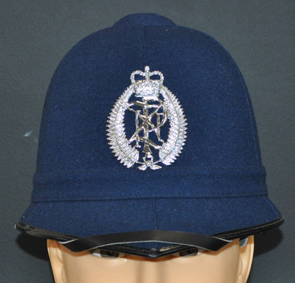 New Zealand Police Helmet, Winter Blue. 10"x8" Archival Paper, unframed. Custom sizes and framing available.