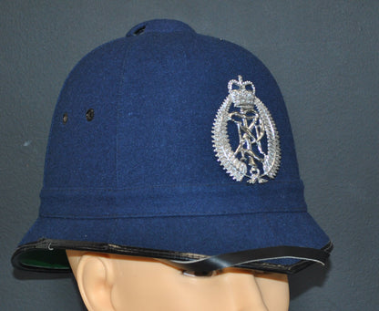 New Zealand Police Helmet, Winter Blue. 10"x8" Archival Paper, unframed. Custom sizes and framing available.