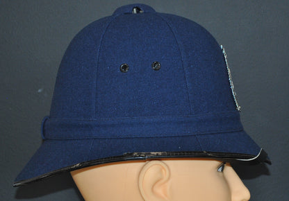 New Zealand Police Helmet, Winter Blue. 10"x8" Archival Paper, unframed. Custom sizes and framing available.