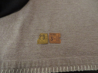 UK Royal Air Force RAF Visor Cap. Officer-Pilot World War Two. Named with 1944 Cinema Ticket Stubs. Very rare.