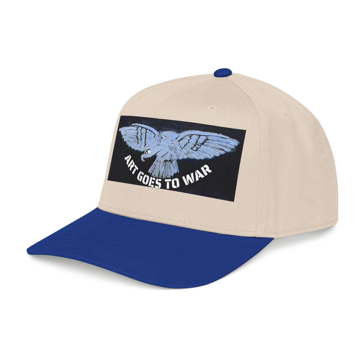"Art Goes to War" Mid-Profile Baseball Cap – Dove Graphic Protest Hat. Apparel