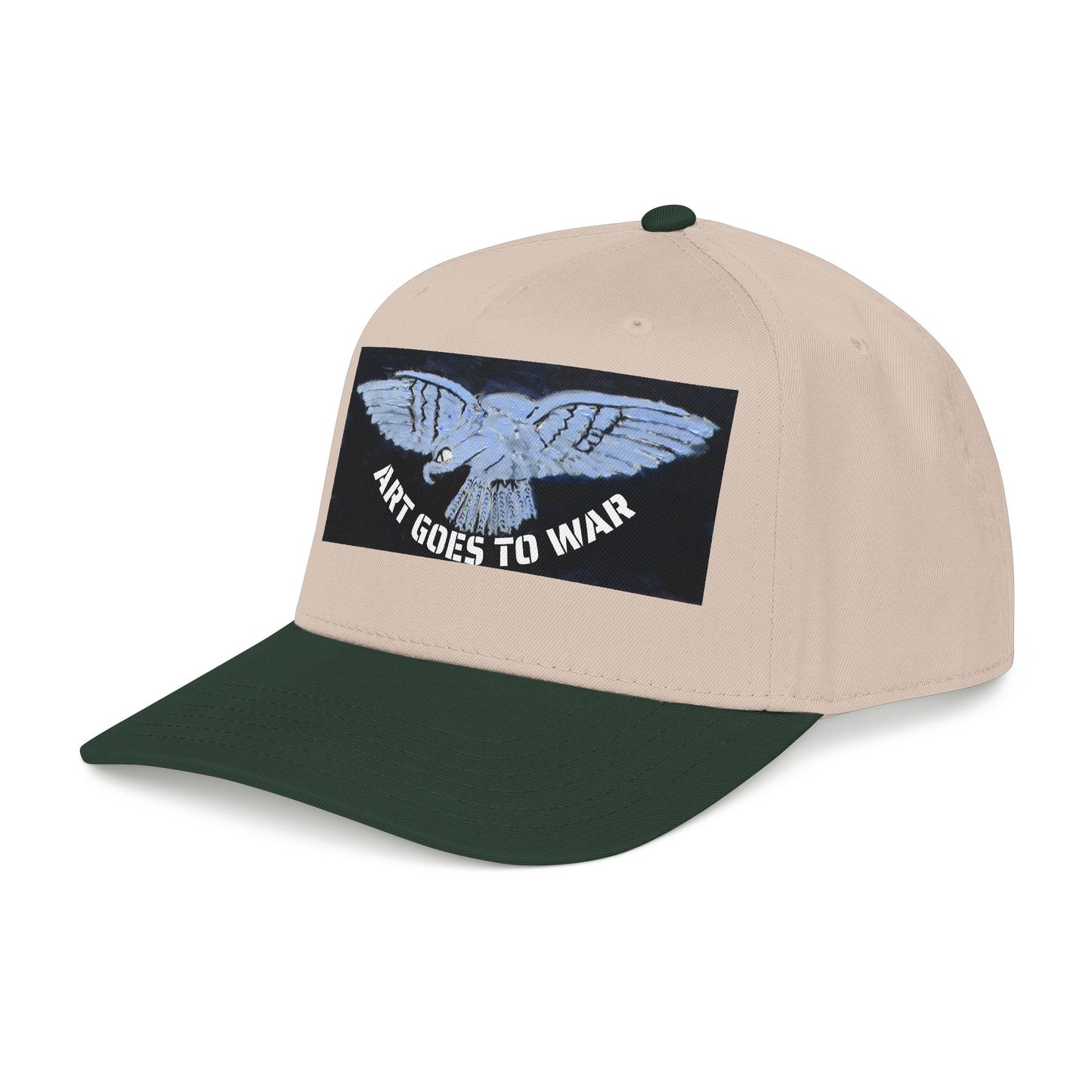 "Art Goes to War" Mid-Profile Baseball Cap – Dove Graphic Protest Hat. Apparel
