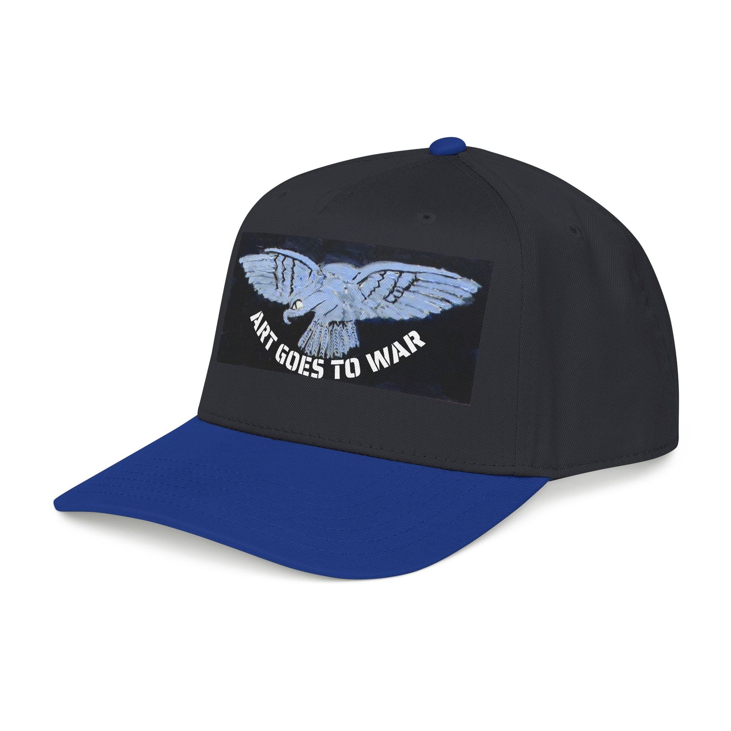 "Art Goes to War" Mid-Profile Baseball Cap – Dove Graphic Protest Hat. Apparel