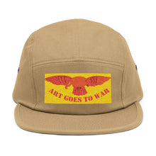 5-Panel Cap — Embroidered 'Art Goes to War' Eagle Patch — product photograph