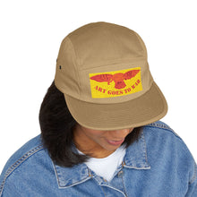 5-Panel Cap — Embroidered 'Art Goes to War' Eagle Patch — product photograph