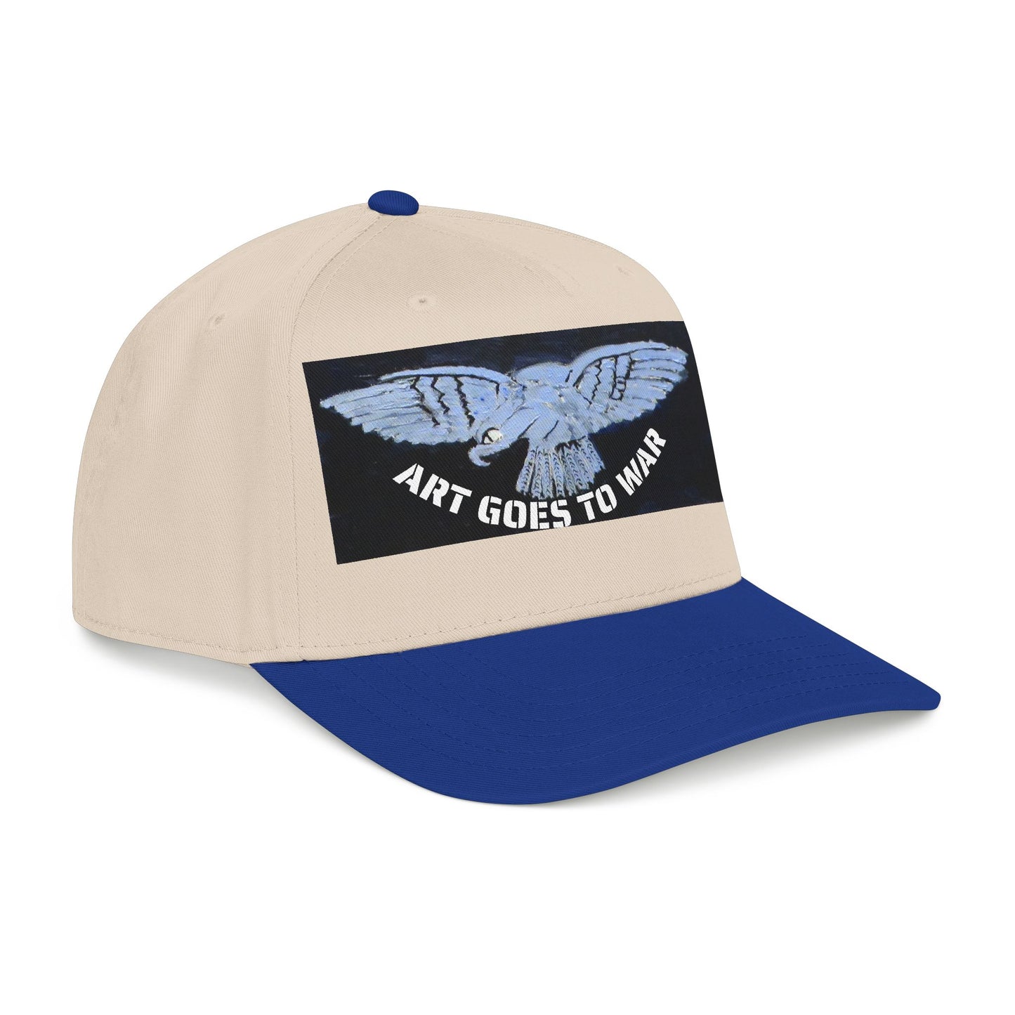 "Art Goes to War" Mid-Profile Baseball Cap – Dove Graphic Protest Hat. Apparel