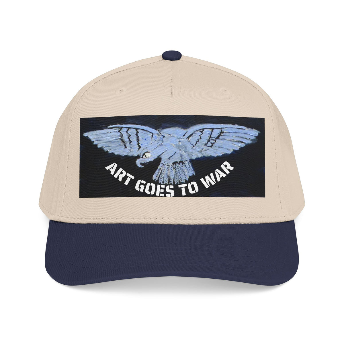 "Art Goes to War" Mid-Profile Baseball Cap – Dove Graphic Protest Hat. Apparel