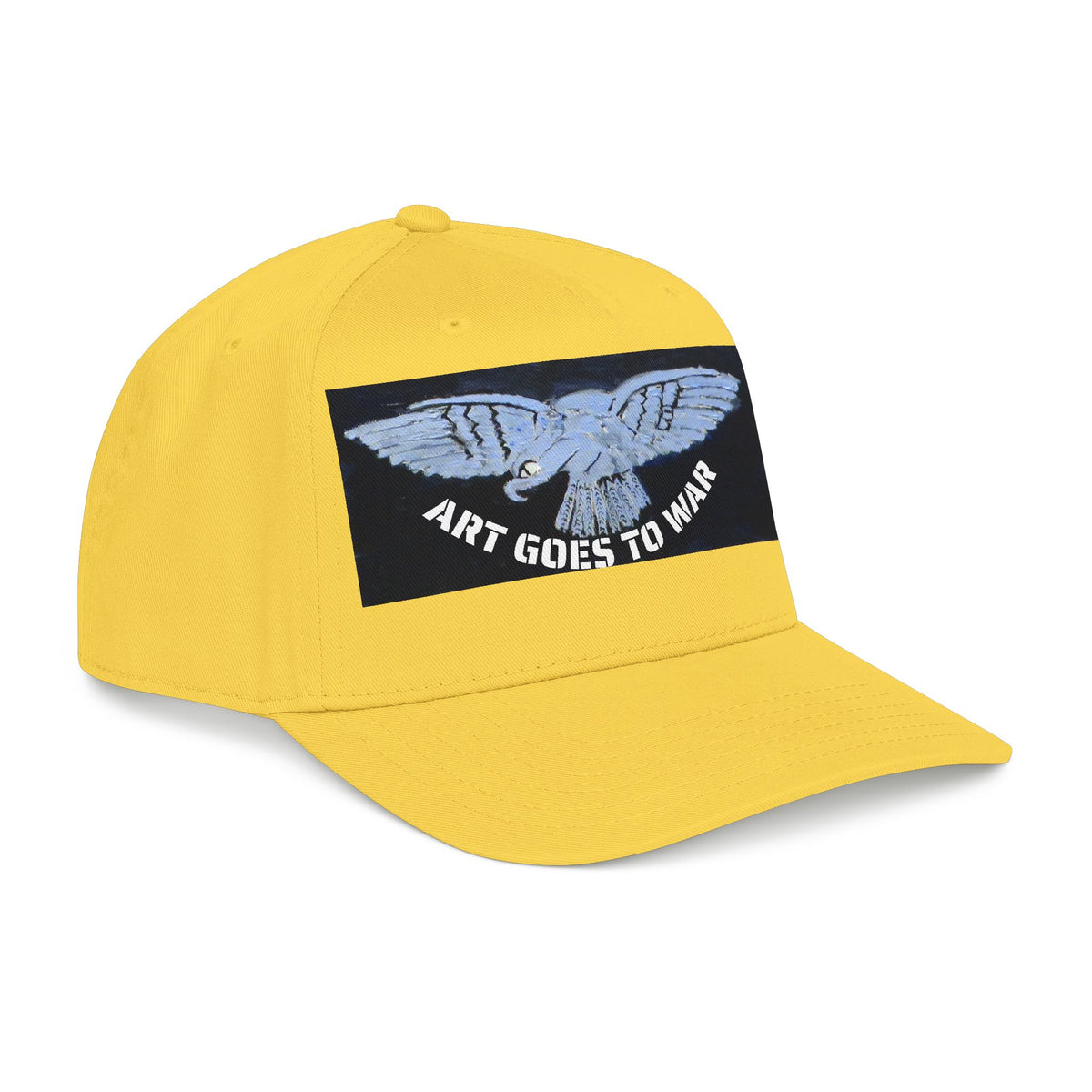 "Art Goes to War" Mid-Profile Baseball Cap – Dove Graphic Protest Hat. Apparel