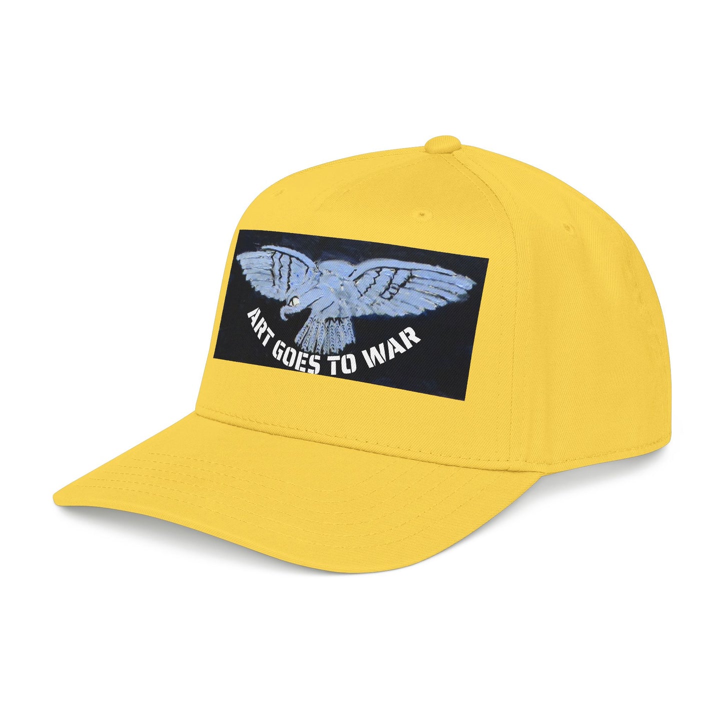"Art Goes to War" Mid-Profile Baseball Cap – Dove Graphic Protest Hat. Apparel