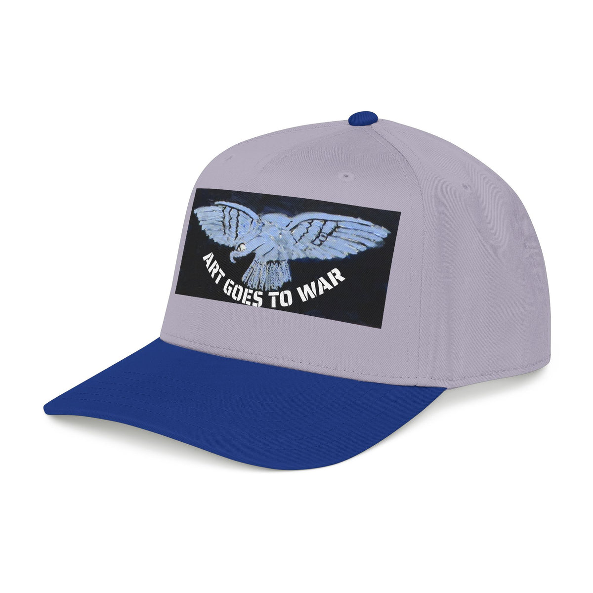 "Art Goes to War" Mid-Profile Baseball Cap – Dove Graphic Protest Hat. Apparel