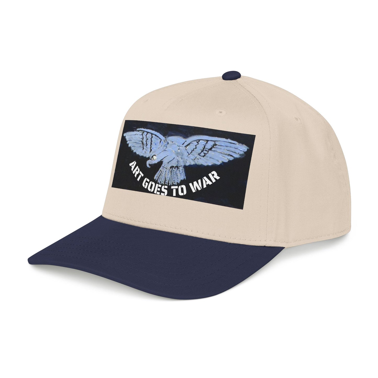 "Art Goes to War" Mid-Profile Baseball Cap – Dove Graphic Protest Hat. Apparel