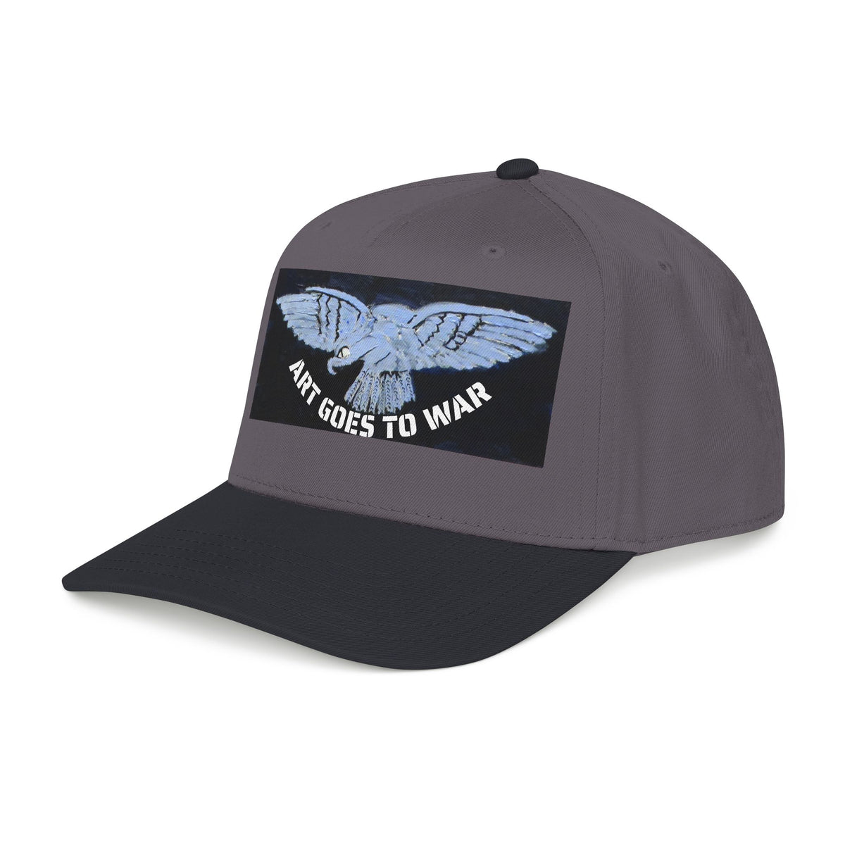 "Art Goes to War" Mid-Profile Baseball Cap – Dove Graphic Protest Hat. Apparel