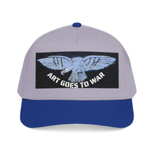 Artwork featuring Art Goes to War Mid Profile Baseball Cap Dove Graphic Protest Hat