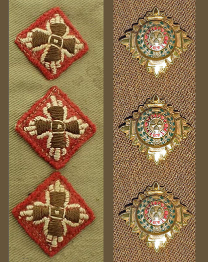 Royal Army Medical Corps (RAMC) & Royal Canadian Army Medical Corps (RCAMC), Insignia