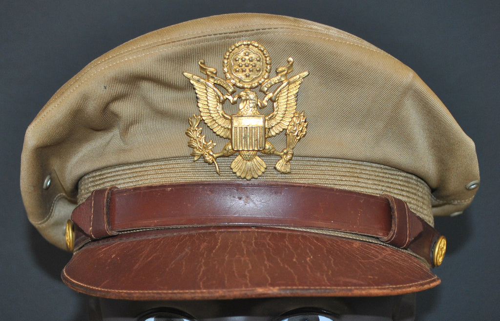 Photographs, USAAF Crusher Pilot Officer WW2 Visor Cap 10"x8" Archival Paper, Original Photograph, unframed.