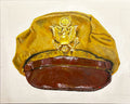 Painting, USAAF Bancroft Flighter Crusher Cap WW2. Acrylic on Canvas. Tropical version. 24"x 30"x1/2" acrylic on canvas.