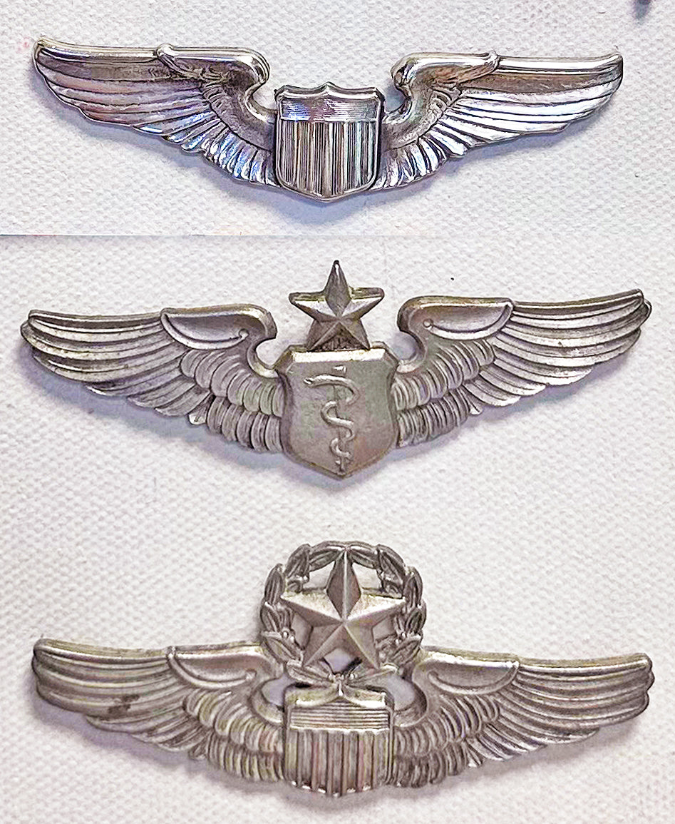 Photographs, Insignia, USAAF WW2 pilot wings archival paper 10"x8" available in custom sizes and frames.