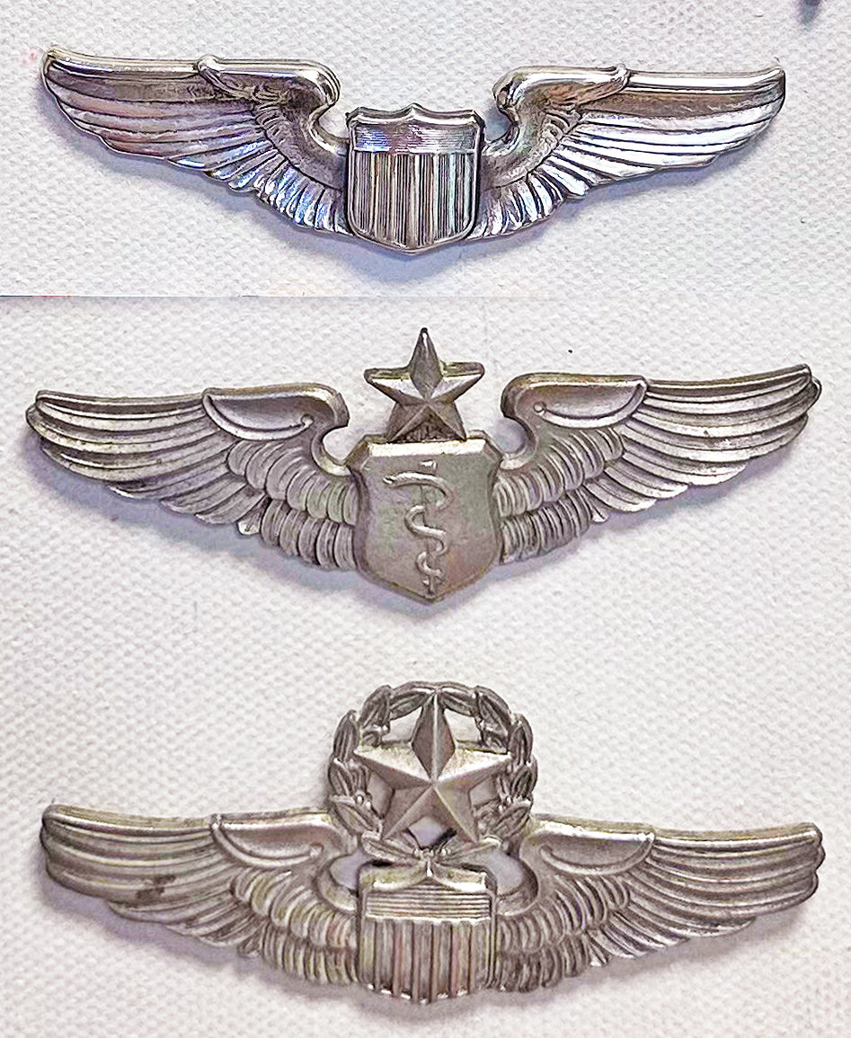 US Army Air Force - Insignia, USAAF WW2 pilot wings archival paper 10"x8" available in custom sizes and frames.