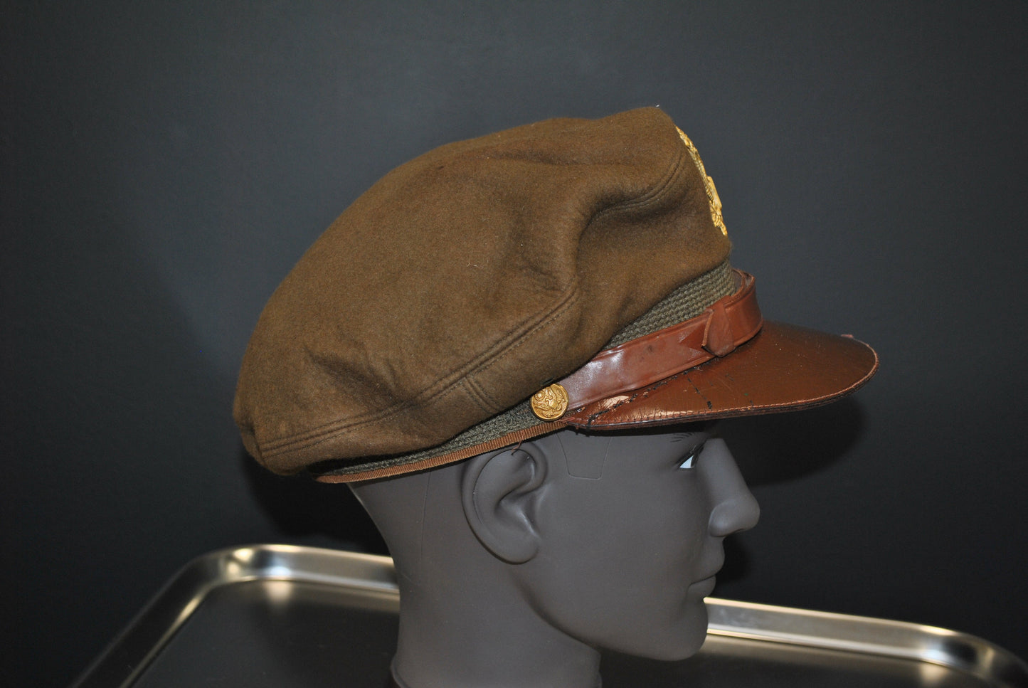 US Army Air Force, USAAF WW2 Bancroft Pak-Cap Crusher Officer Cap