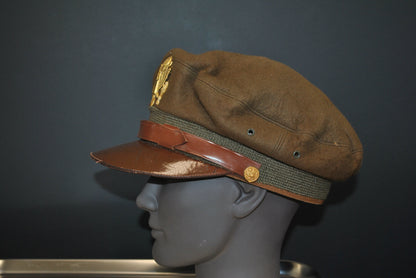 US Army Air Force, USAAF WW2 Bancroft Pak-Cap Crusher Officer Cap