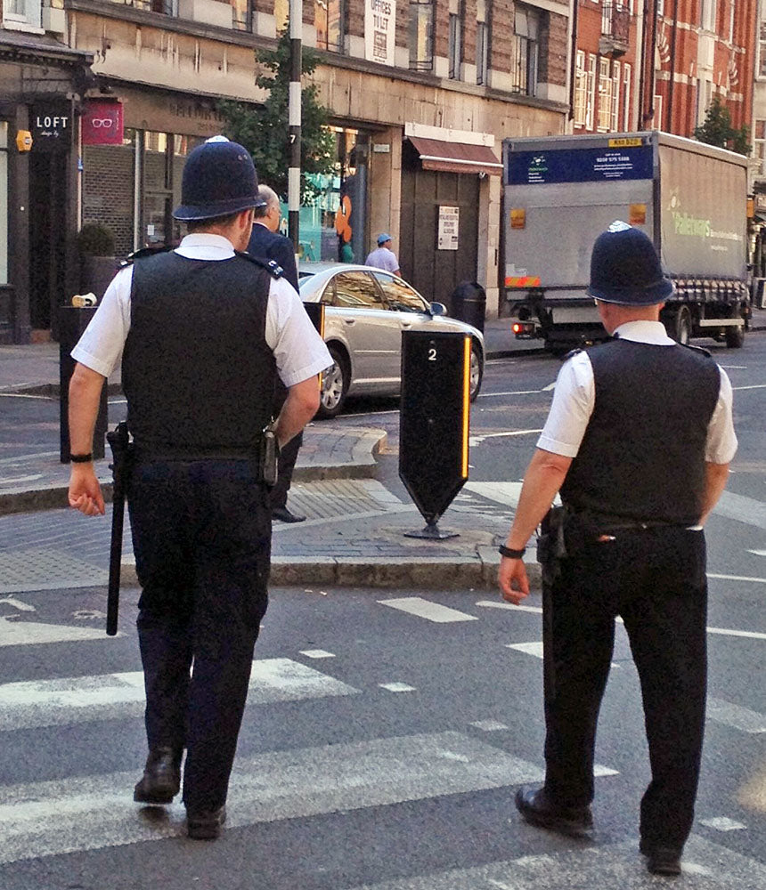 Police Helmet "Bobby" United Kingdom British. 10"x8" Archival Paper, unframed. Custom sizes and framing available.