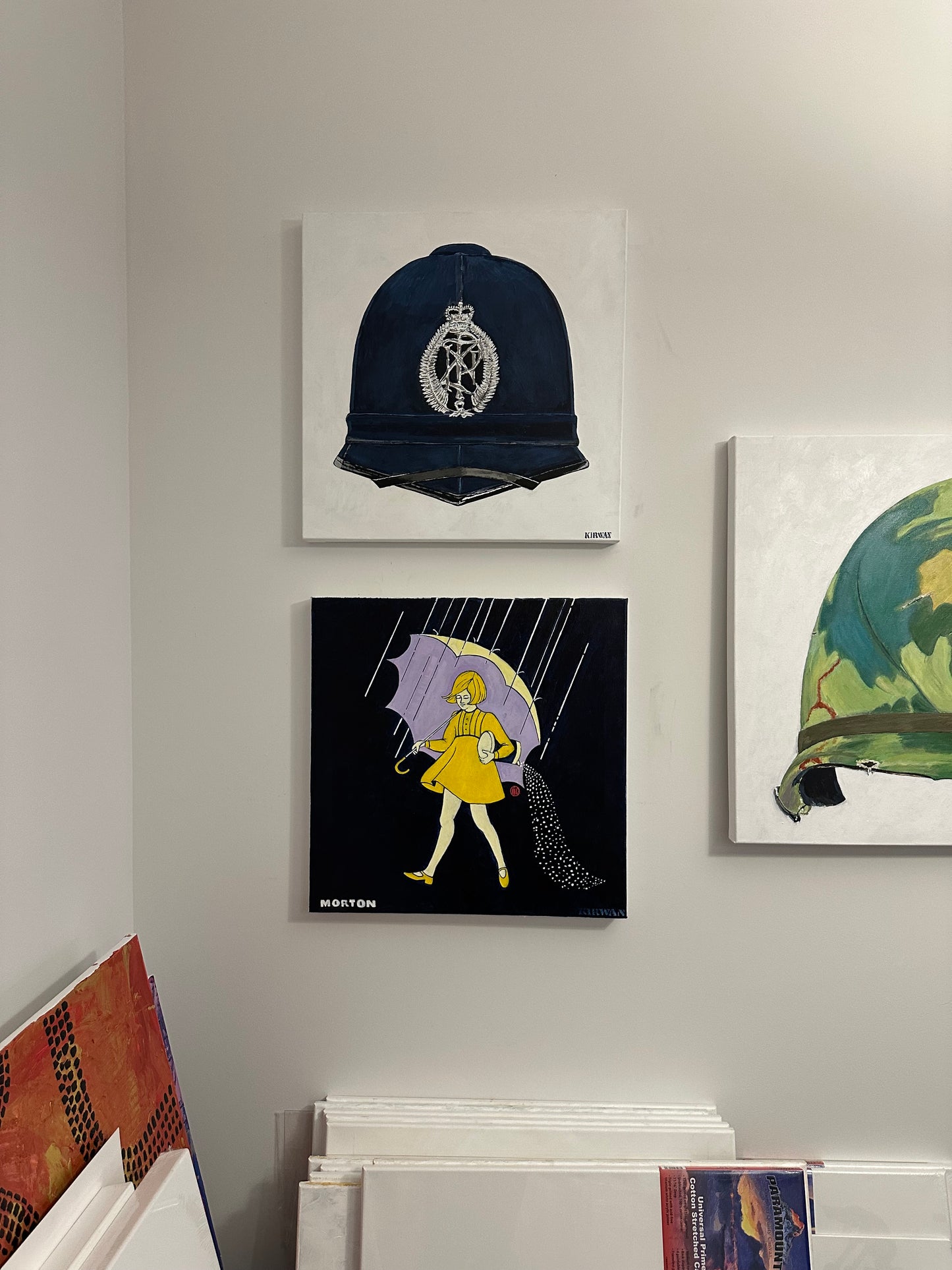 Morton Salt Girl 1968 framed