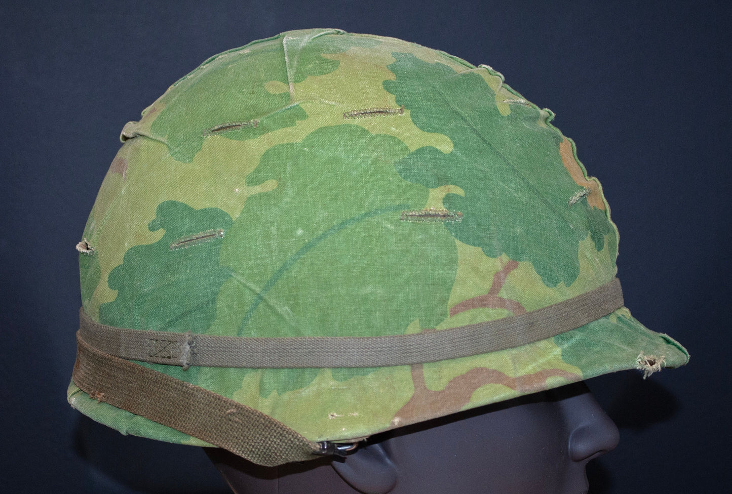 US M1 Vietnam War Helmet with Lt. Col. Insignia