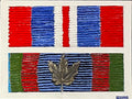 Painting, Medal Ribbon.  Canadian WW2 Medal Ribbon 2.12” x 16” acrylic media on canvas panel.