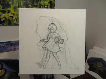 Morton Salt Girl 1968 framed