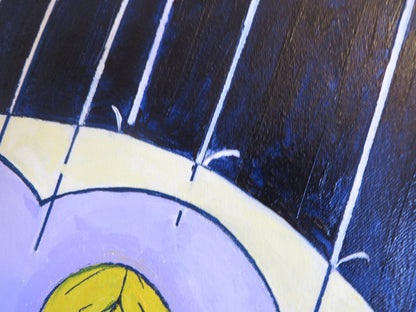 Morton Salt Girl 1968 framed