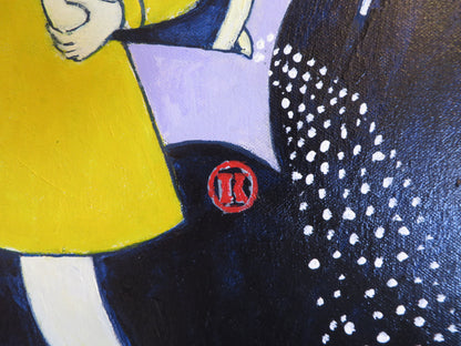 Morton Salt Girl 1968 framed