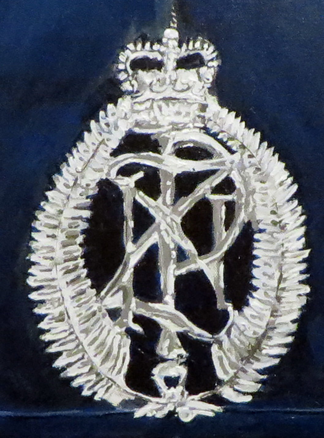 Painting, Helmet, Police Constable, New Zealand Police Helmet Blue Winter Version discontinued 1995. 24"x 24"x 11 13/16"" acrylic on canvas.. dated 1.10.2026